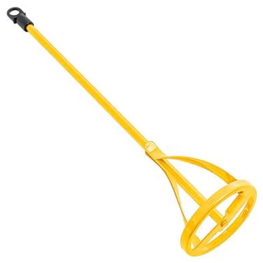 Imagem de Misturador de Tinta e Massa para Furadeira, 38cm, Haste Cilíndrica, Aço Reforçado, Amarelo