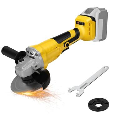 Imagem de LEZZYRUCK Esmerilhadeira Angular Sem Fio Para Dewalt, Bateria Máx. De 20 V, Ferramentas Elétricas Escovas 10.000 Rpm Com Rodas Desbaste E Cabo Auxiliar, Corte, Trituração Polimento (Apenas Ferrament