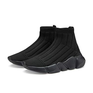 Imagem de Hetios - Sapatilhas desportivas de corrida para menina (tamanho SNE), All Black4, 36.5 EU