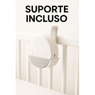 Imagem de Kit de Ruído Branco Premium + Suporte - Aparelho de Som de Ruído Branco para Utero, Ninar, Acalmar Bebê e Criança - Relaxante para Dormir, Portátil e Discreto, Fácil de Instalar, Recarregável Sleep Sound Player