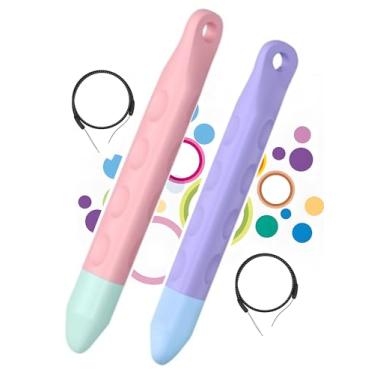 Imagem de Caneta Stylus para tablet adequada para crianças, roxa e rosa para iPad, AMZ Fire Kids e Kids Pro, todos os tablets AMZ Fire, Samsung/Lenovo/Sufface, todos os dispositivos com tela sensível ao toque