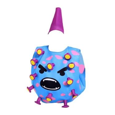 Imagem de simhoa Fantasia de Halloween para Adultos Roupa Cosplay para Festas Temáticas Carnaval, Azul