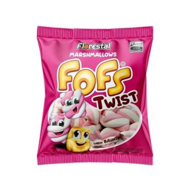 Imagem de Marshmallow Florestal Fofs Twist Rosa/Branco 220g