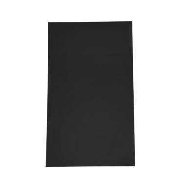 Imagem de tabua de corte 50x30cm de 20mm p/casa cozinha restaurante churrasco padaria alimentos legumes carne profissional em polietileno (preto)