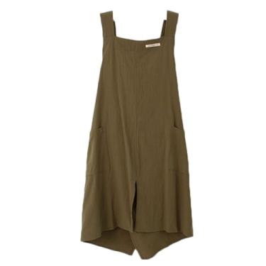 Imagem de Avental de chef de verão avental de algodão leve, avental de cozinha doméstica estilo coreano, roupa de trabalho japonesa minimalista