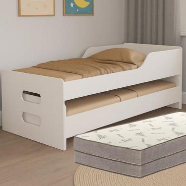 Imagem de Bicama Pratica Solteiro Com Cama Auxiliar e 2 Colchões Confortáveis D3