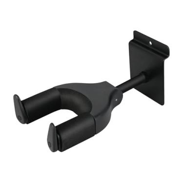 Imagem de simhoa Suporte de gancho para guitarra com fecho automático para montagem na parede, trava automática para baixo, guitarras acústicas e elétricas, bandolim