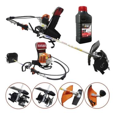 Imagem de Roçadeira Multifuncional P/ Capinar e Cultivar Terra Vulcan Trent Vrc430 Kit 4x1