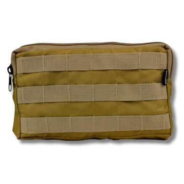 Imagem de Bolso Modular Vertical Porta Treco 15x25cm – Ripstop Reforçado, Alta Resistência, Compatível com Coletes (Coyote)