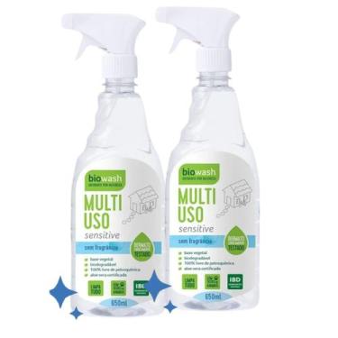 Imagem de Kit 2x Multi Uso Biodegradável sem Fragrância Sensitive Biowash  650ml