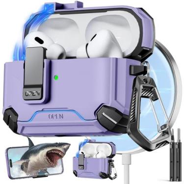 Imagem de Capa com suporte de telefone e kit de limpeza para AirPods Pro - Ineso
