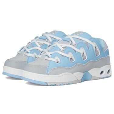 Imagem de Osiris Tênis de skate masculino D3 Og, Azul bebê/cinza/branco, 36