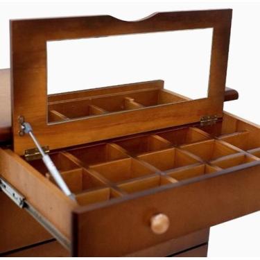 Imagem de Cômoda Gramado Porta Jóias 1,20 x 50 x 80 - Madeira Maciça - Móveis de