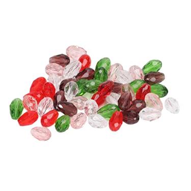 Imagem de 50 Peças Miçangas de Cristal Coloridas Miçangas Soltas Em Forma de Gota de Orvalho Miçangas de Cristal para Joalheria Kit de Brinco Pulseira Colar Faça você Mesmo