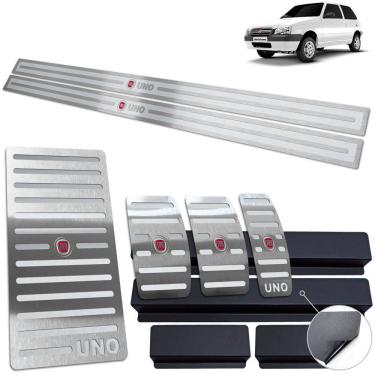Imagem de Vinil Soleira Pedaleira Descanso Fiat Uno 2004 A 2011 Manual