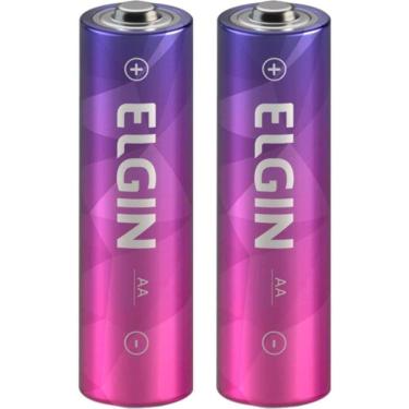 Imagem de Pilha Pequena Aa Recarregável 2500mah Embalagem Com 2 Peças - 91100 - Elgin