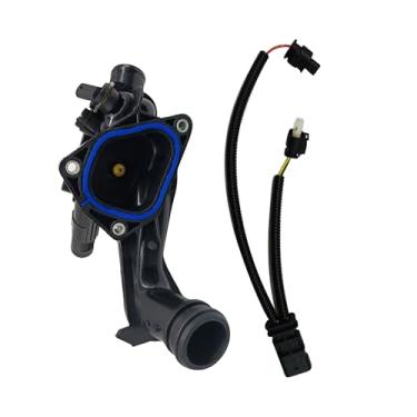Imagem de DOUQANG Conjunto de carcaça do termostato de arrefecimento do motor com sensores + cabo adaptador para Mini Cooper 2011-2016, Cooper Countryman 2011-2017, Cooper Paceman 2013-2016, 1.6L, 11538674895