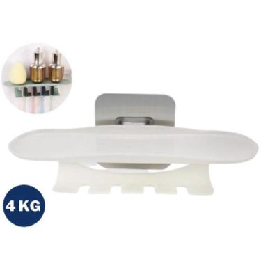 Imagem de 2 Suportes Adesivo Porta Escovas de Dentes Parede Banheiro - Y888