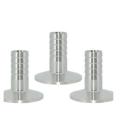 Imagem de 1 peça 12 19 25 32 38 45 51 57 mm mangueira farpa x 1.3 cm 2.5 cm 3.8 cm 5.1 cm 5.1 cm 3.8 cm 5.1 cm SUS 304 aço inoxidável encaixe Homebrew 1/5.1 cm 3/10.2 cm 2.5 cm (38 mm x virola 50.1 cm) 5)