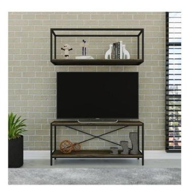 Imagem de Rack para TV até 50 Polegadas 1 Nicho Aéreo Estilo Industrial Active Y