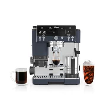 Imagem de Ninja Luxe Café Premier Series, máquina de expresso, máquina de café a gotejamento e preparação rápida a frio, moinho integrado, manuseio assistido, espumador mãos livres, para cappuccinos e lattes