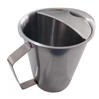 Imagem de Jarra de Aço Inox para Água e Suco com Aparador de Gelo, 1,8 Litros