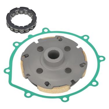 Imagem de JAVIK Suporte de embreagem úmida e junta de rolamento unidirecional para Yamaha Grizzly 350 2004-2012 Wolverine 350 2006-2009 Bruin 350 Auto 2x4 4x4 2004-2006 O.E.M # 5UH-16620-00-00