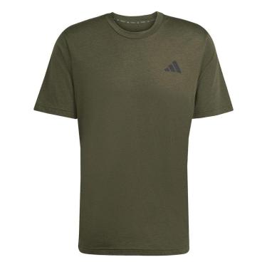 Imagem de CAMISETA ADIDAS TRAIN ESSENTIALS 3 LISTRAS MASCULINO - VERDE MUSGO P-Masculino