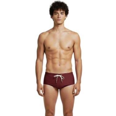 Imagem de Sunga Slim Básica Lisa WLS Modas Masculina Praia Verão Confortavel - W