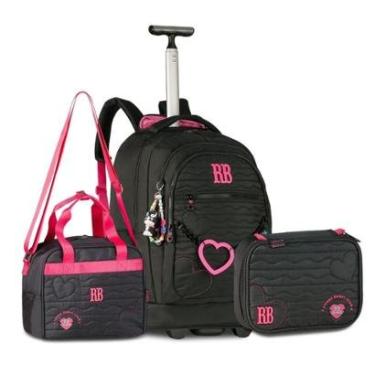 Imagem de Kit Escolar Rebecca Bonbon Mochila Lancheira e Estojo Box-Feminino