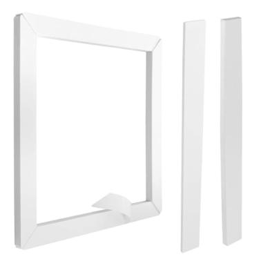 Imagem de UASAM Gaxeta universal de ar condicionado de teto RV 35.6 cm x 35.6 cm, substitui o kit de juntas de trailer branco 25071 com vedação de compressão à prova d'água autoadesiva e almofadas de