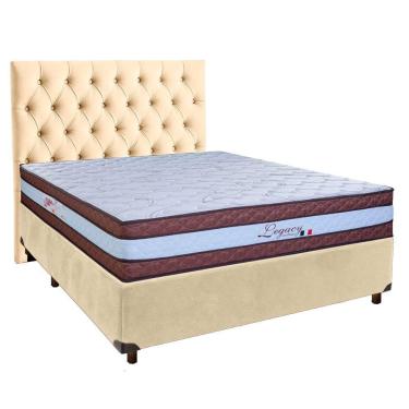 Imagem de Kit Cabeceira + Cama Box + Colchão Casal Molas Ensacadas Legaccy Paropas
