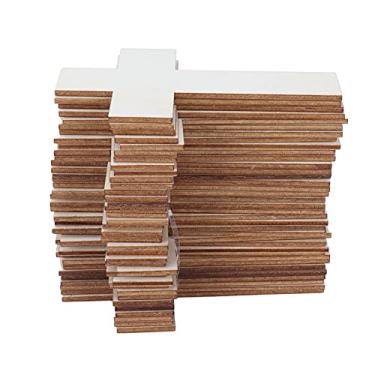 Imagem de Yosoo Health Gear 36 Unidades de Cruzes de Madeira Inacabadas para Artesanato, Pequenas Cruzes de Madeira Em Branco de 6 Polegadas, Superfície Lisa para Pintura DIY, Enfeites de Natal,