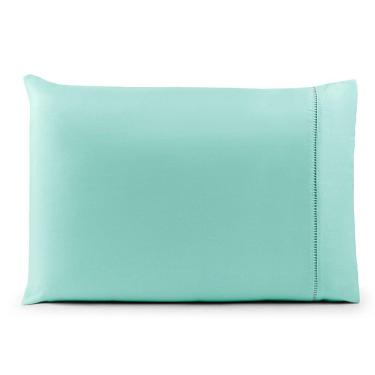 Imagem de Fronha Avulsa 70cm X 50cm 1 Peça Laura 100% Poliéster Toque Percal 200 Fios Cor:verdetiffany