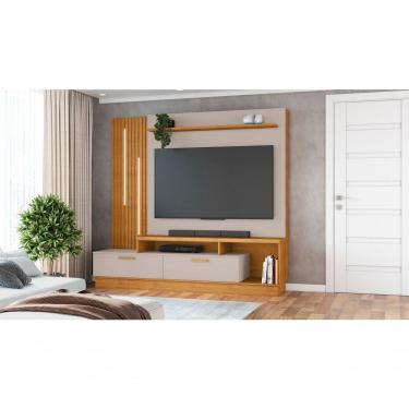 Imagem de Estante Home Theater Para Tv Até 65 Polegadas Despertar - Jcm Movelaria Cinamomo-off White