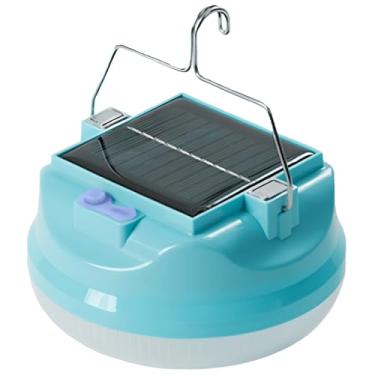 Imagem de LUMINFLY Lâmpada solar recarregável para acampamento, bateria de 6000 Mah, construção abdominal, controle de toque, para emergências e uso ao ar livre