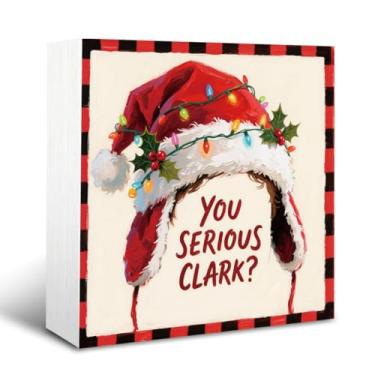 Imagem de Sinais de decoração de Natal, placa de caixa de madeira decorativa, decoração de dia de Natal, decorações de mesa de sala de estar, arte de decoração de mesa, presente inspirador para amigos ou