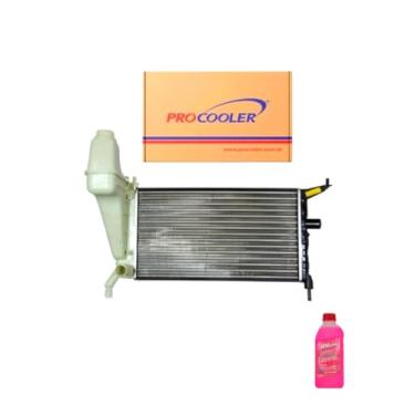 Imagem de Kit Radiador GM Celta 1.0 1.4 00 a 06 Sem Ar + Aditivo Radiador Pronto Uso