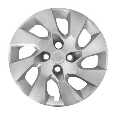 Imagem de Calota Carlota Aro 14 Prata Gm Onix Prisma 2014 2015 2016 - GRID PRATA