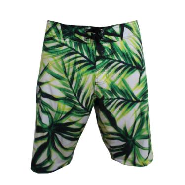 Imagem de Bermuda Água Alkary Folhagem Branco-Masculino