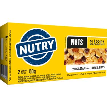 Imagem de Barra de Nuts Clássica Nutry 50g 2 Unidades