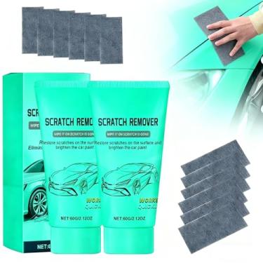 Imagem de Nano Sparkle Cloth Car Scratch Remover Paste for Vehicles, 2025 Upgrade Car Scratch Repair Kit to Erase Car Paint Scratches, Water Spots，Scuff Repair Polishing Wax Kit-2pcs (green-303)