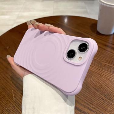 Imagem de Capa com carregador sem fio para iPhone 16, 15, 14, 13, 11 Pro Max Plus (para iPhone 13 (14)/roxa)