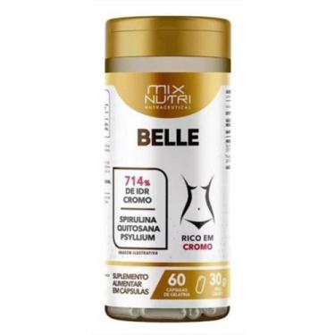 Imagem de Belle 60 Caps Spirulina,Quitosana,Psyllium e Cromo Mix Nutri