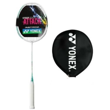 Imagem de Yonex Raquete de badminton Astrox 01 Feel pré-amarrada (branca/menta)