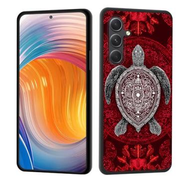 Imagem de CICPLKSE Capa para Galaxy S25 FE, borracha de silicone macia, proteção total à prova de choque, proteção contra quedas para Samsung Galaxy S25 FE 6,7 polegadas 2025, tartaruga vermelha