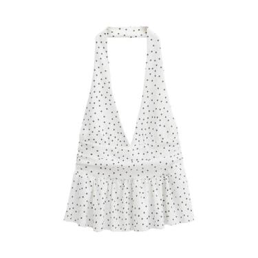 Imagem de Camisola Feminina Sexy Sem Mangas E Costas Descobertas, Top De Praia D