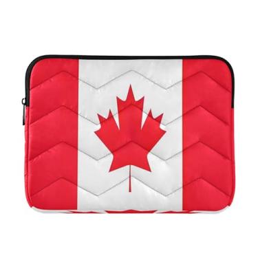 Imagem de Bolsa masculina para laptop com bandeira do Canadá, média à prova de choque, capa protetora para transporte de computador, bolsa de 33 a 13,3 polegadas para trabalho