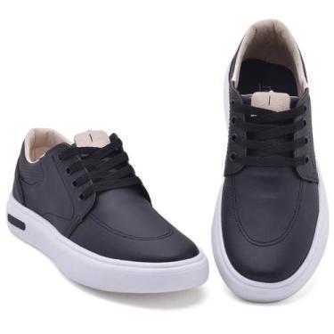 Imagem de Tênis Casual Masculino Estiloso Solado Alto Plataforma em material sin