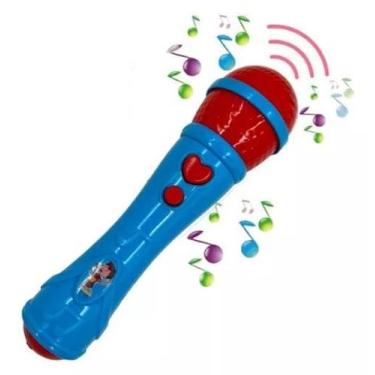 Imagem de Microfone Infantil Sai Voz Toca Musica Brinquedo Musica - Voz De Crian